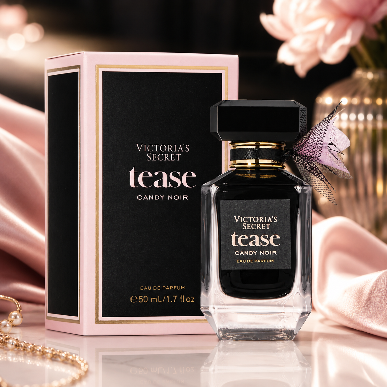 Victoria’s Secret Tease Candy Noir Eau de Parfum for Women – 1.7 oz / 50 ml